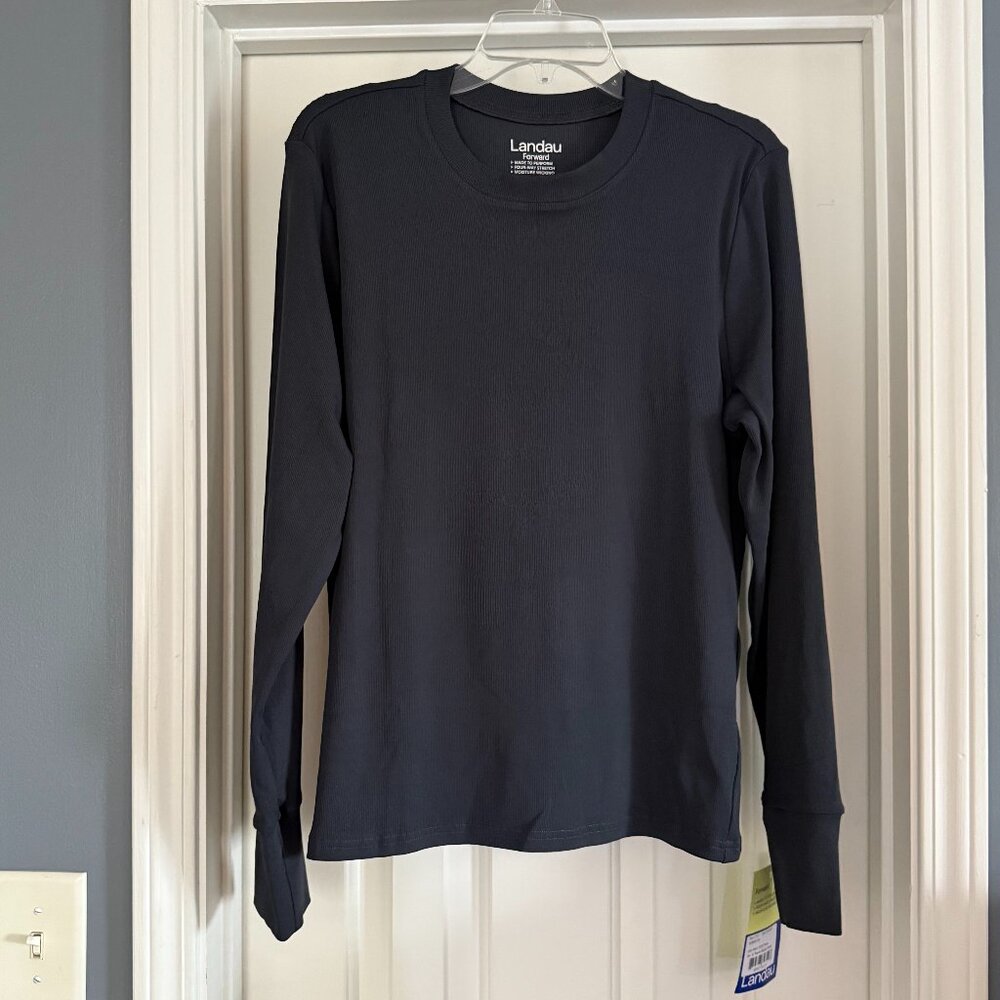 Landau Pewter Underscrub Top, Size XL